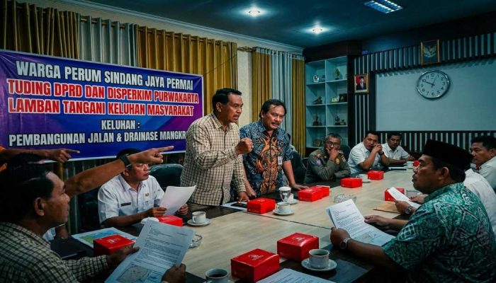 Warga Perum Sindang Jaya Permai Tuding DPRD dan Disperkim Purwakarta Lamban Tangani Keluhan Masyarakat